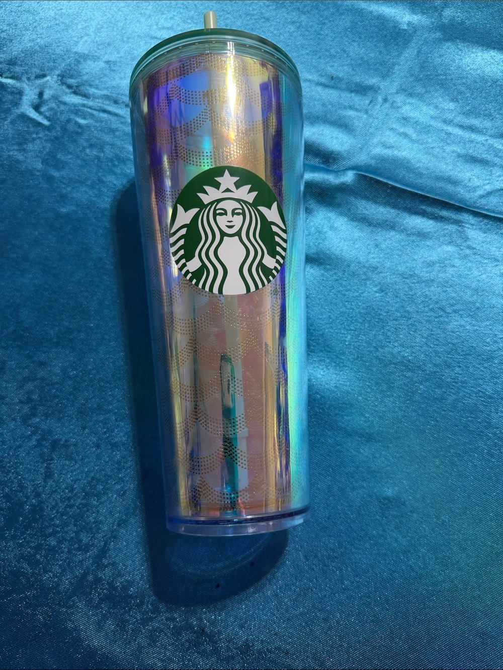 Starbucks Iridescent Prism Tumbler with Green Siren Logo